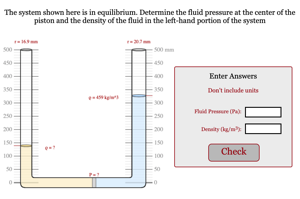 Determining Density of Fluid
