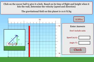 Finding Velocity in Ground to Wall Soccer Kick