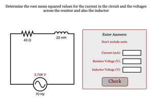 RL Circuit Powered by AC