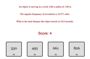 Quick Circular Motion Calculations Challenge