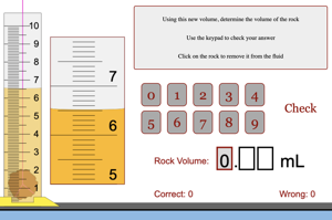 Volume Using Displacement of Fluid Challenge