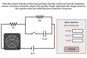 Charge on Capacitor in Complex Circuit