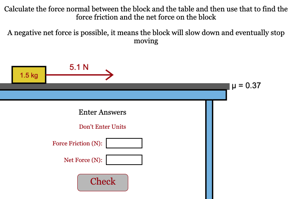 Net Force with Friction