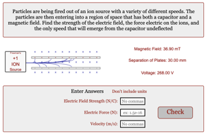 Velocity Selector Problem