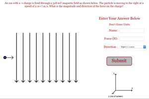 Charge Moving Through Magnetic Field