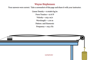 Standing Wave on String