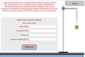 Vertical Oscillation with Timer Problem