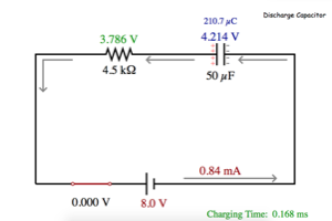 Overview Picture for Capacitor Charging in RC Circuit Lab